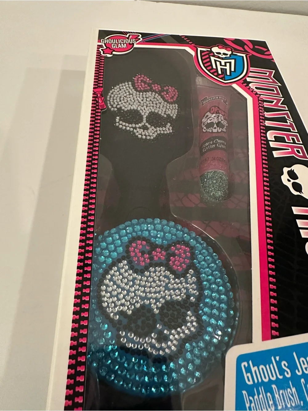 Monster High Real Hairbrush - Compact-Ghoul’s Jewels Beauty Set-Collectors Item